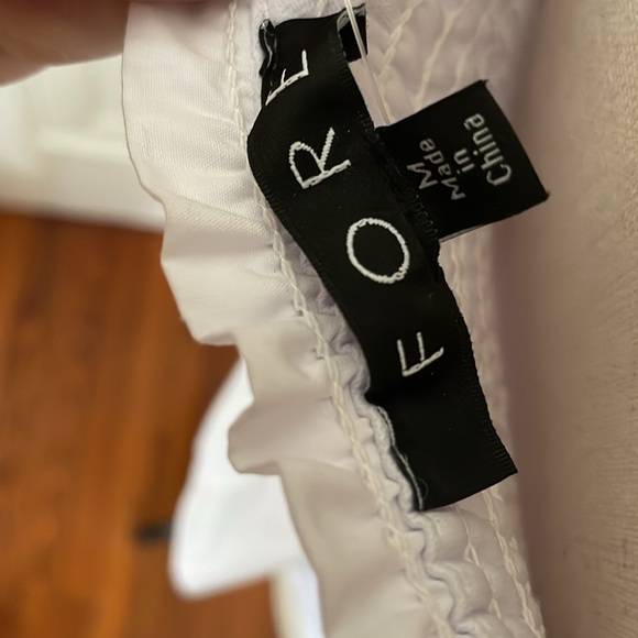 FORE Peplum Knot Strapless Top w/Side Zip and Elastic Back Size Medium NWT - Picture 4 of 6